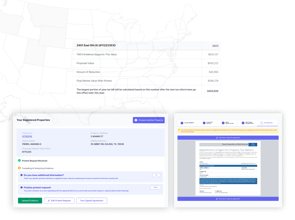 Automating Property Tax Protests in Texas Duskbyte's  Application
